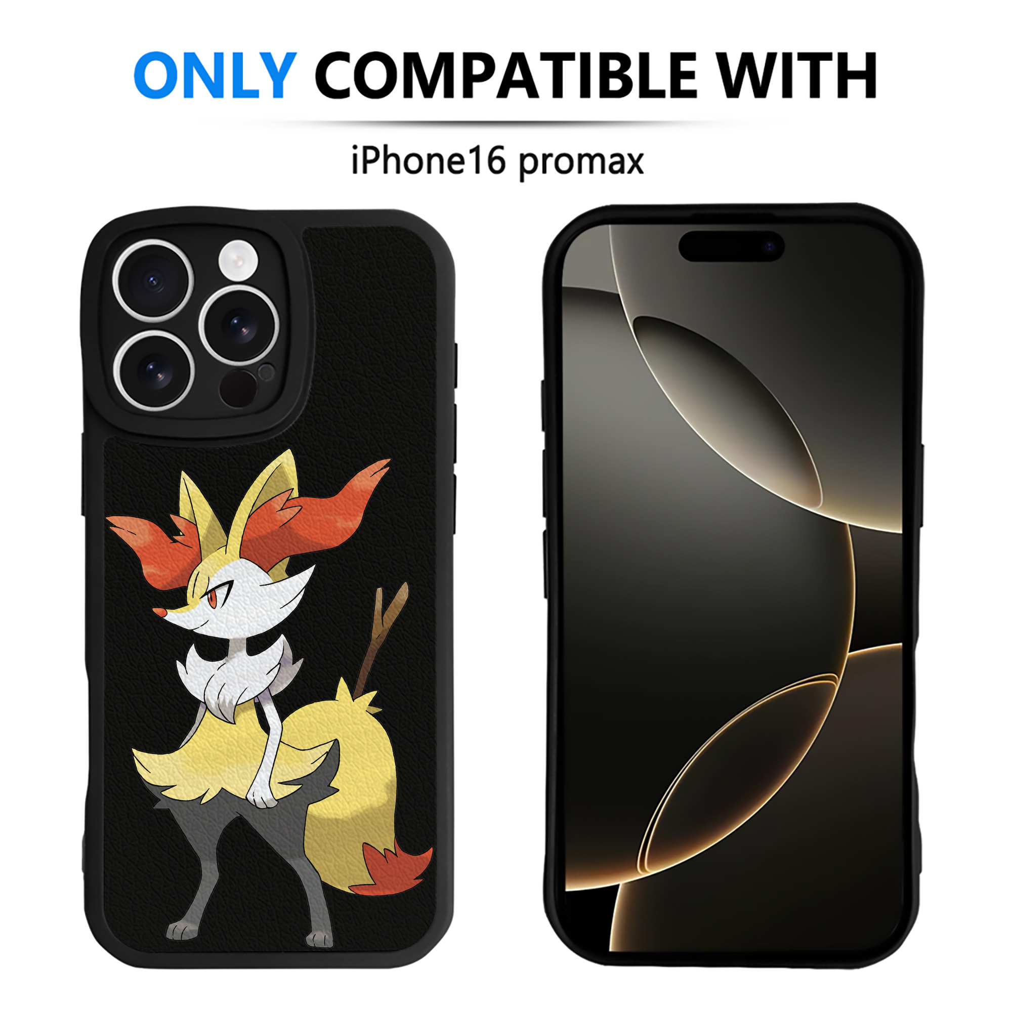 （画像用） ポケットモンスター Pokémon 【iPhone 16シリーズ対応】シリコンスマホケース（レザー調） 材質：シリコン
